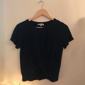 Black Cropped Shirt